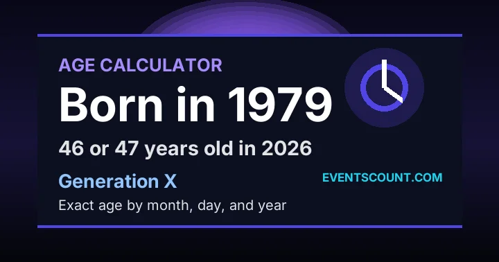 How old are you if you were born in 1979?