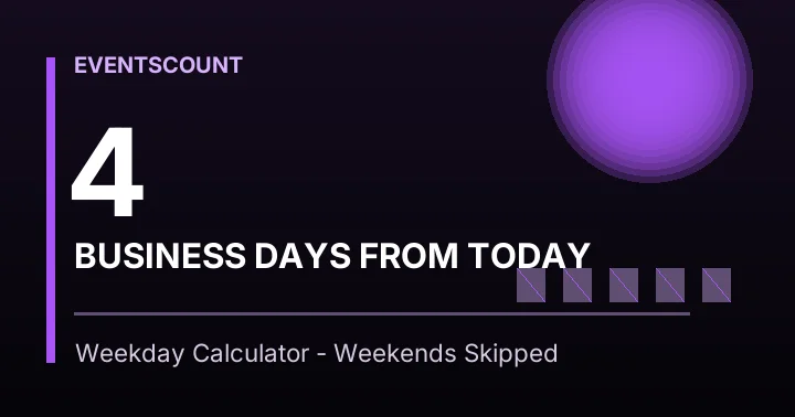4 Business Days From Today