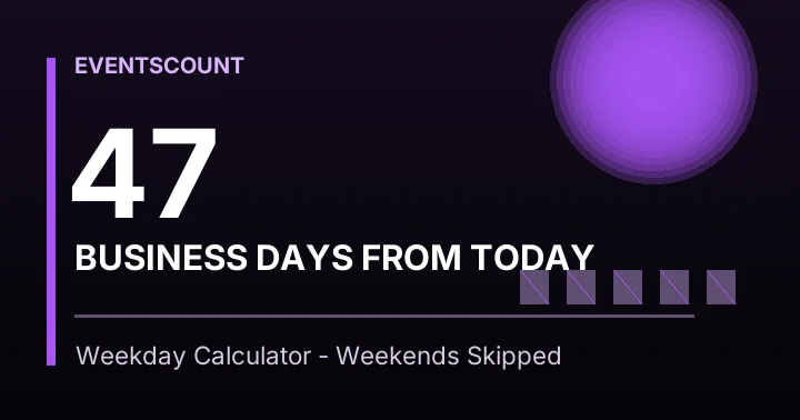 47 Business Days From Today