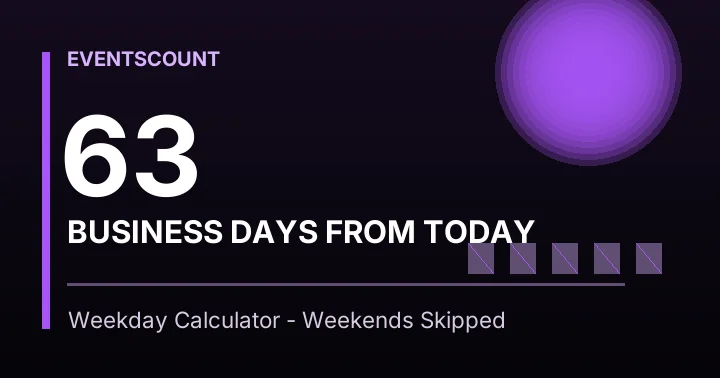 63 Business Days From Today