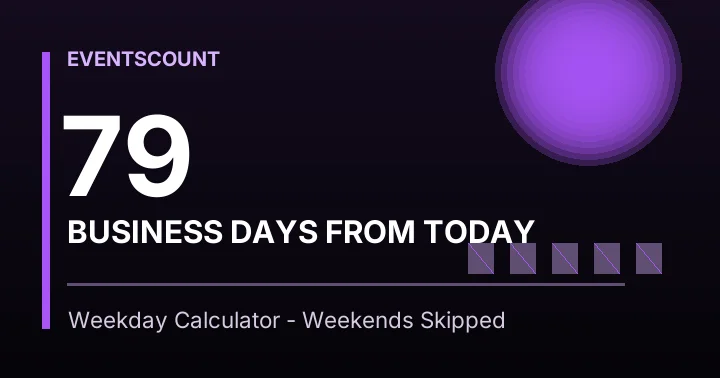 79 Business Days From Today