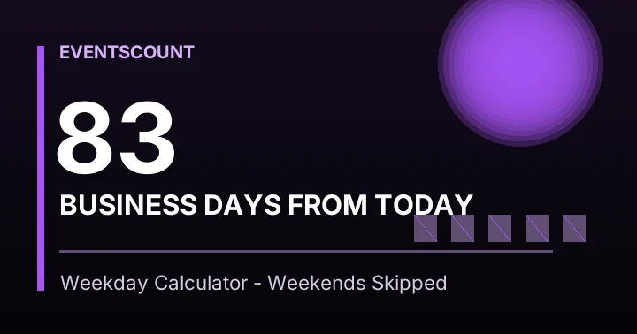 83 Business Days From Today