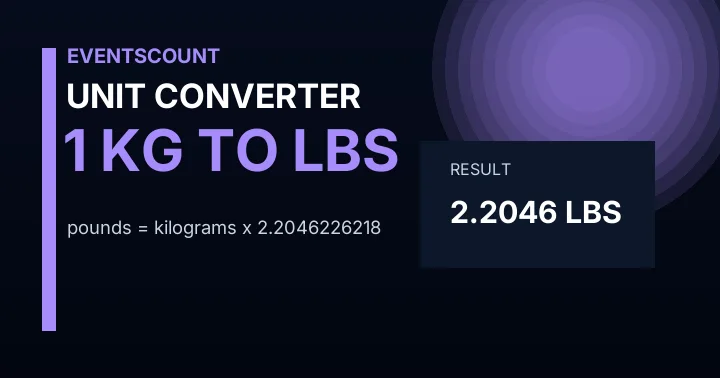 1 Kg To Lbs