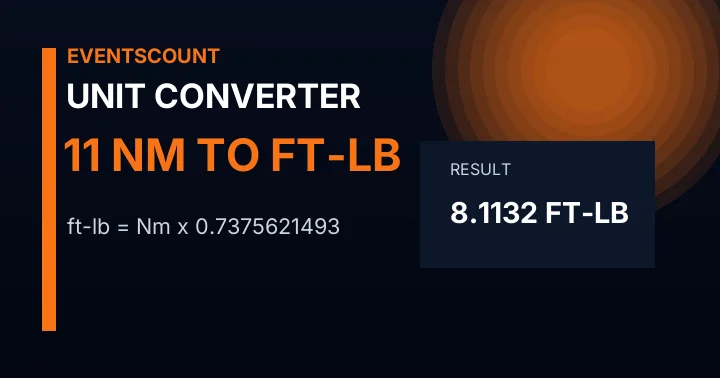 11 Nm To Ft-lb