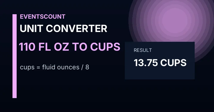 110 Fl Oz To Cups