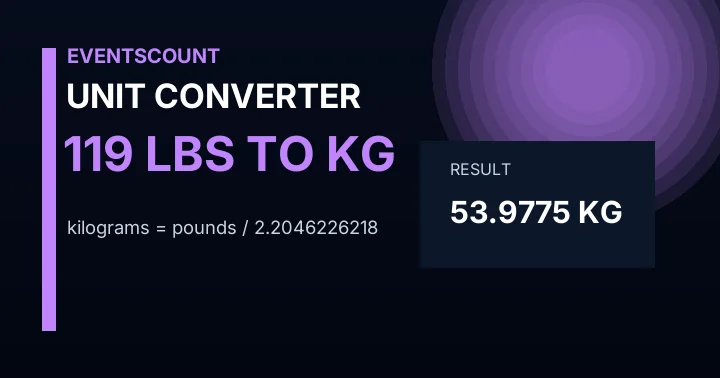 119 Lbs To Kg