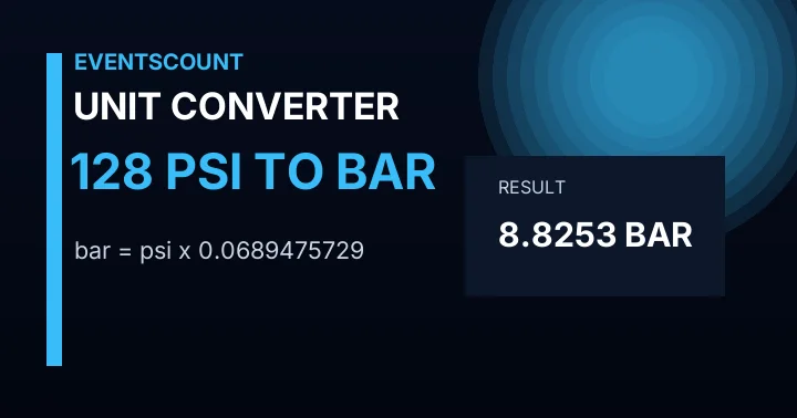 128 Psi To Bar