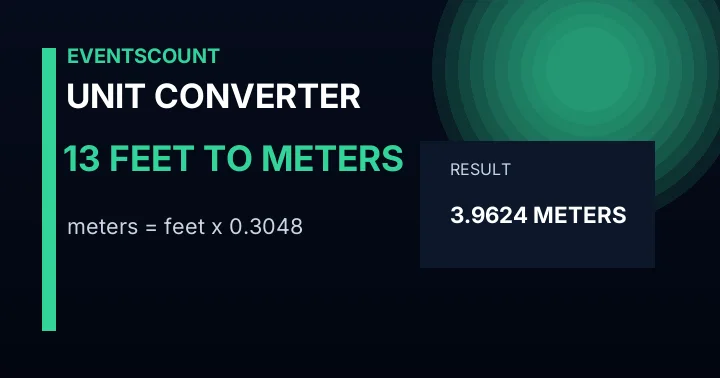 13 Feet To Meters
