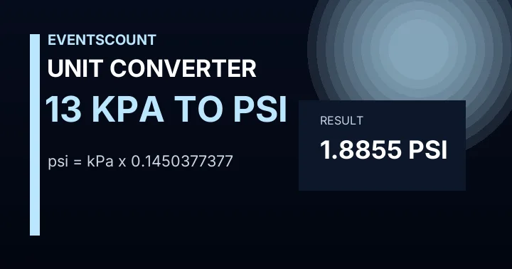 13 KPa To Psi