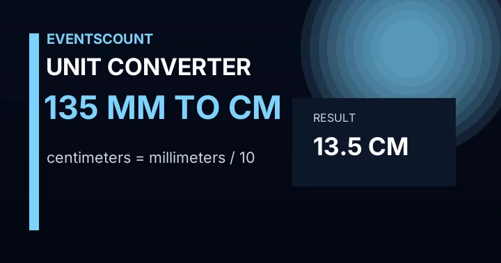 135 Mm To Cm