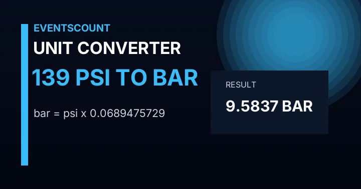 139 Psi To Bar