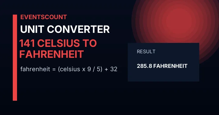 141 C to F