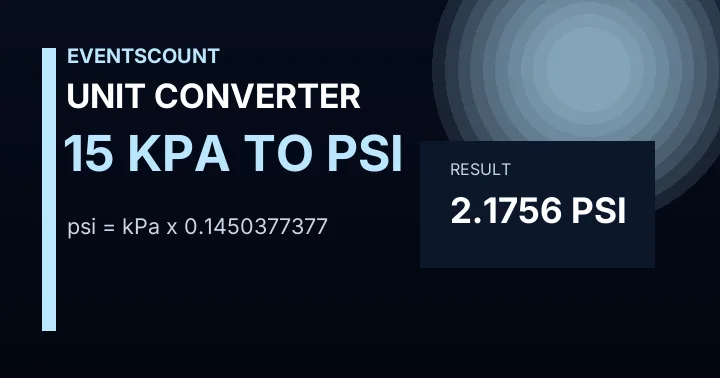 15 KPa To Psi