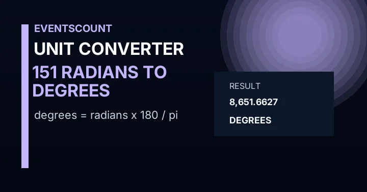151 Radians To Degrees