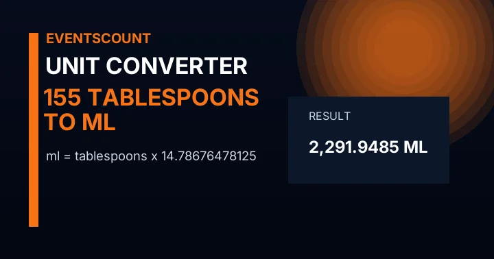 155 Tablespoons To Ml