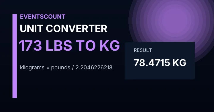 173 Lbs To Kg