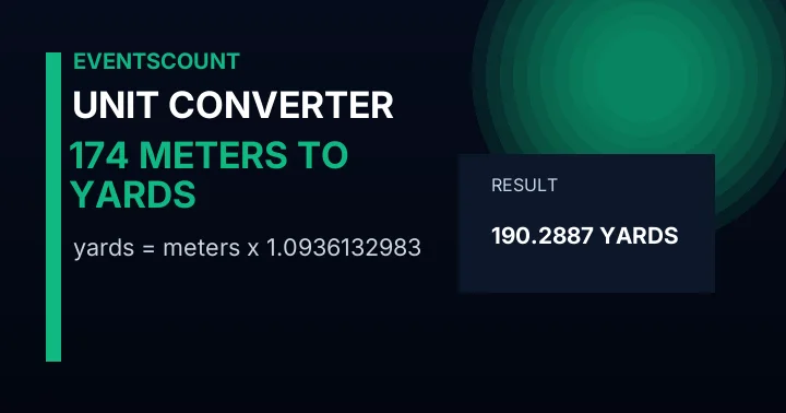 174 Meters To Yards