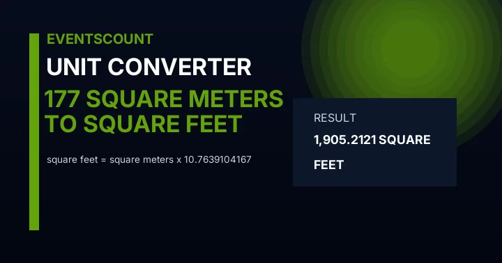 177 Square Meters To Square Feet