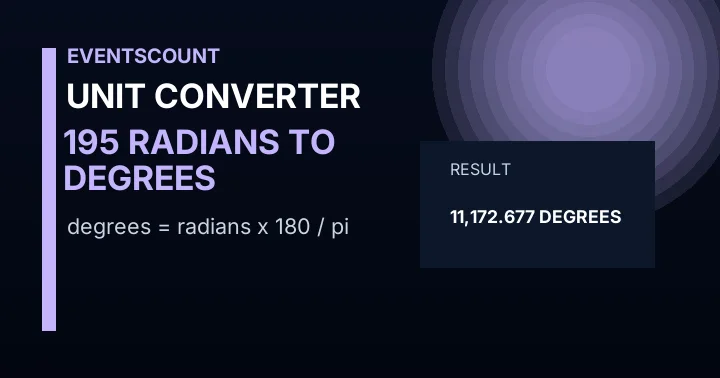 195 Radians To Degrees