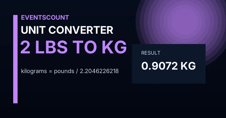 2 Lbs To Kg