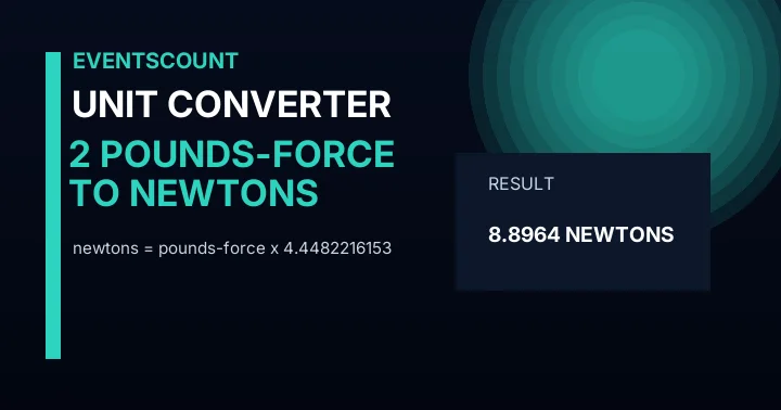 2 Pounds-force To Newtons