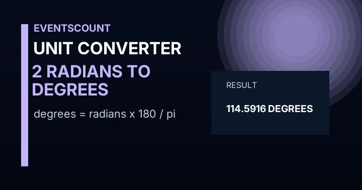 2 Radians To Degrees