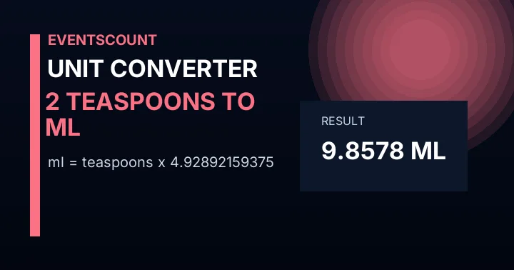 2 Teaspoons To Ml