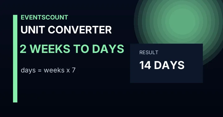 2 Weeks To Days