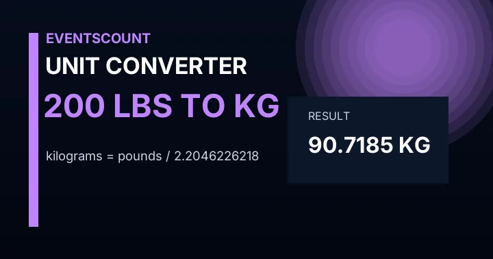 200 Lbs To Kg