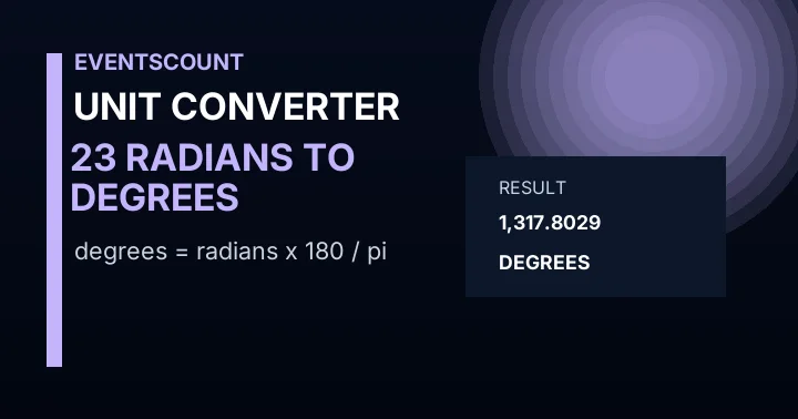 23 Radians To Degrees