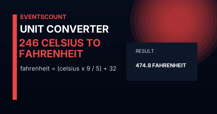 246 C to F