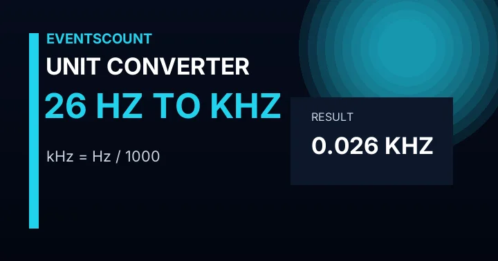 26 Hz To KHz