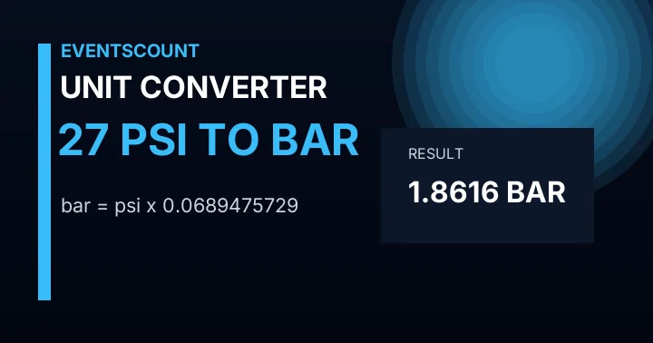27 Psi To Bar