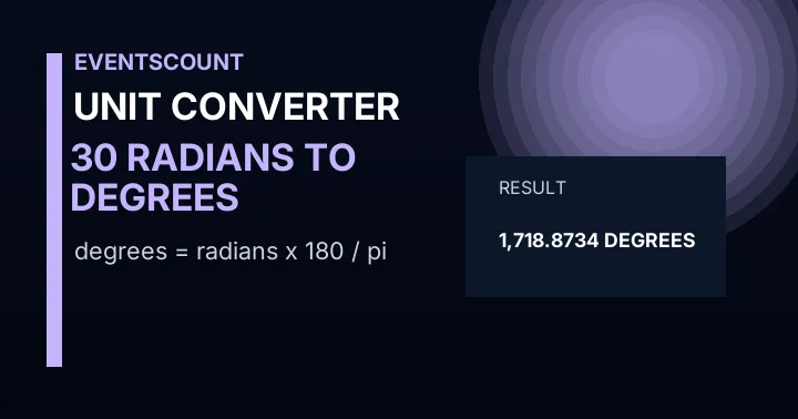 30 Radians To Degrees