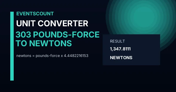303 Pounds-force To Newtons