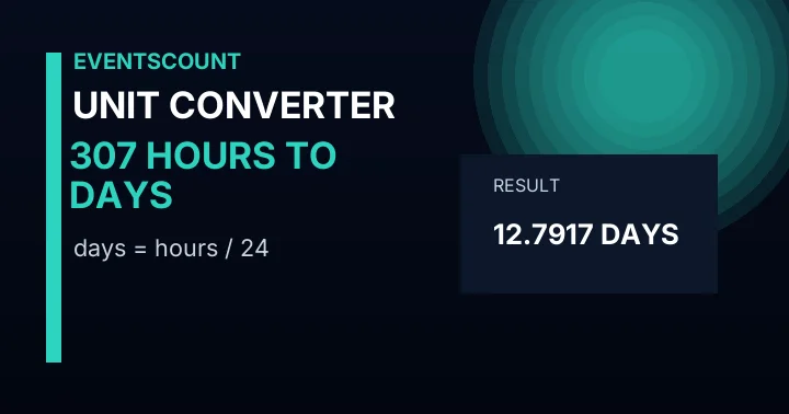 307 Hours To Days