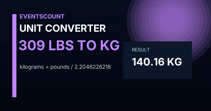 309 Lbs To Kg