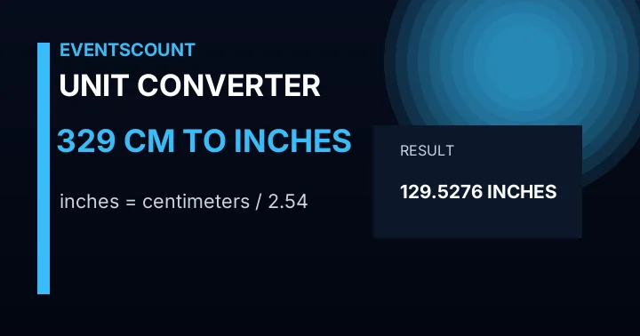 329 Cm To Inches