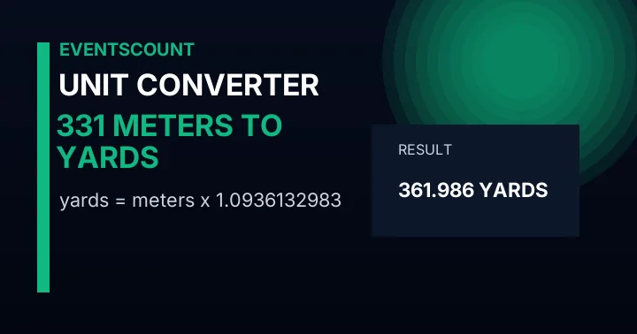 331 Meters To Yards