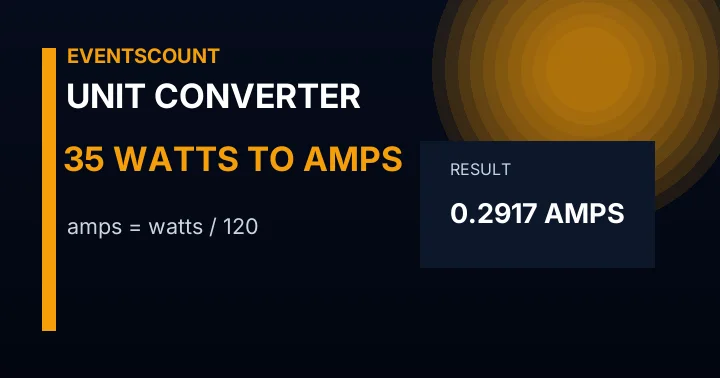 35 Watts To Amps