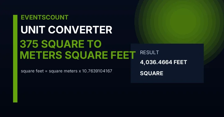 375 Square Meters To Square Feet