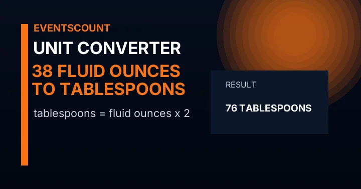 38 Fluid Ounces To Tablespoons