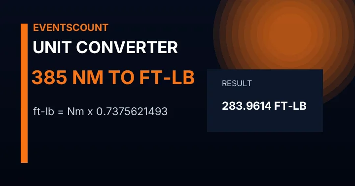 385 Nm To Ft-lb