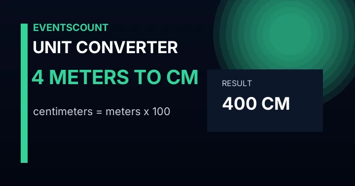 4 Meters To Cm