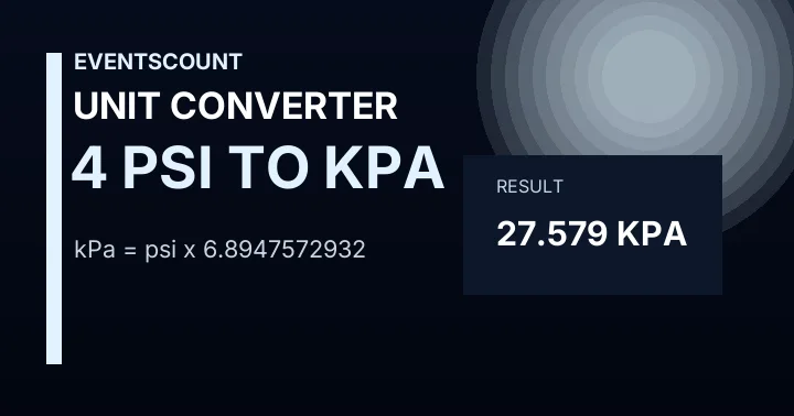 4 Psi To KPa