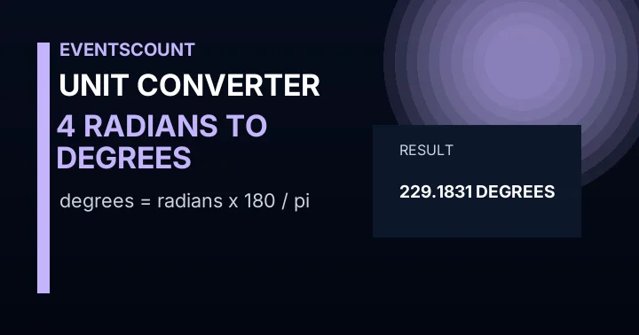 4 Radians To Degrees