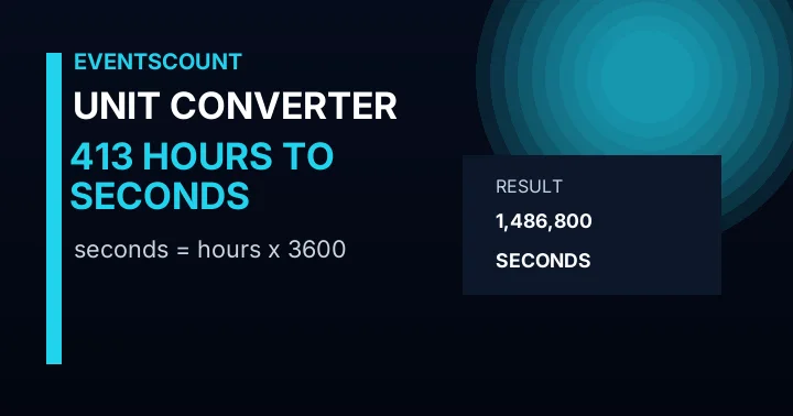413 Hours To Seconds