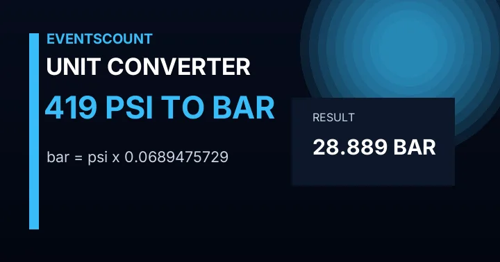 419 Psi To Bar