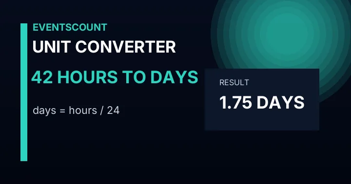 42 Hours To Days