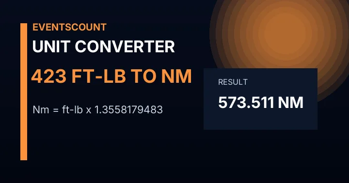 423 Ft-lb To Nm